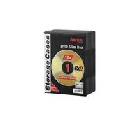 Hama - Boîtier de rangement extra-plat pour DVD - noir (pack de 10)