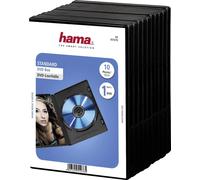Hama Boîtier DVD Jewel avec film - Boîtier DVD Jewel - capacité : 1 DVD - noir (pack de 10)