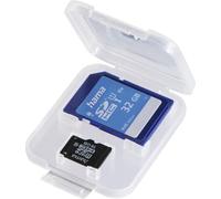 HAMA Boîtier pour cartes mémoire "DuoCase", pour 2 cartes, transparent (00095988)