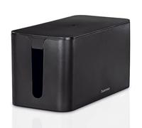 Hama Boîtier Pour Cbles "Mini" (boite Pour Cbles, 23 X 11,5 X 11,8 Cm, Avec Pieds En Caoutchouc) Noir