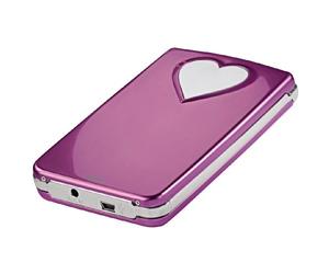 Hama Boîtier pour Disque Dur SATA USB 2.0 2,5" Rose cœur