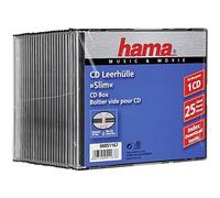 Hama CD Slim Box, black, pack of 25 pcs 1 disques Noir