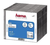 Hama CD Slim Box, black, pack of 25 pcs 1 disques Noir
