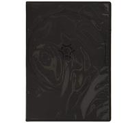 Hama Boîtier "Slim" (pour DVD, convient également aux CD et disques Blu-ray, ultra mince, avec une feuille pour la couverture, lot de 10) Noir/Transparent