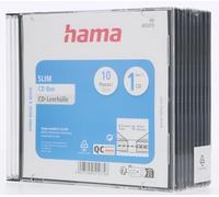 Hama CD Slim Jewel Case, pack 10 1 disques Transparent