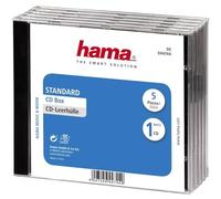 Hama Étui à CD 00044744 – transparent/noir – polystyrène – 5 pièces
