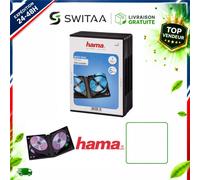 Hama Boîtiers DVD Standard 6 Disques Lot de 3 Noir CD Blu-ray