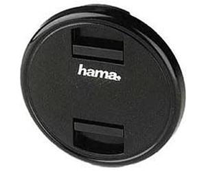 Hama Bouchon d'objectif "Super-Snap" (pour monture à pression, mécanisme de serrage en surface, capuchon pour objectif de 62mm, pour Nikon, Canon, Olympus, Leica,Sony, Fujifilm, Panasonic, Lumix) Noir