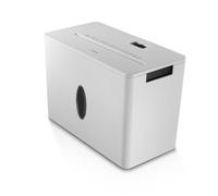 Hama Broyeur de Papier, Destructeur Déchiqueteuse Documents Cartes Agrafes, 4 Feuilles A4 à la Fois, Lames aciers, Securité on/Off Automatique, Fonction Retour, Corbeille 8L, Sécurité P4 T4 E3, Blanc