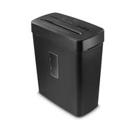 Hama Broyeur de Papier, Destructeur Dechiqueteuse Documents Cartes DVD Agrafes, 5 Feuilles A4, Lames aciers, Securité on/Off Automatique, Fonction Retour, Corbeille 13L, Sécurité P5 T2 E2 O1, Noir