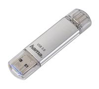Hama C-Laeta lecteur USB flash 64 Go USB Type-A / USB Type-C 3.2 Gen 1 (3.1 Gen 1) Argent