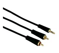Hama Câble Adaptateur 1,5M AUX 3,5Mm Prise Jack Vers 2X RCA Cinch Câble Audio