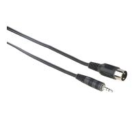 Hama Câble Adaptateur Audio Jack 3,5 mm Vers DIN 5 pôles 1,5 m Stéréo Noir
