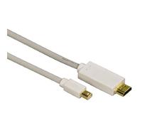 Hama Câble adaptateur Mini-DisplayPort (Mini-DisplayPort pour moniteur/téléviseur, câble de 1,50 m, Full HD à 1080dp, idéal pour Macbook Air / Macbook Pro / Mac Pro / Mac Mini), blanc