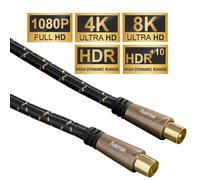 Hama Câble Antenne 5 m Coaxial 120 dB 4K 8K Pour TV LED LCD OLED