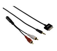 Hama Câble Audio Adaptateur Aux 3,5mm Jack 30-Pin pour Apple IPHONE 4s 4 3GS