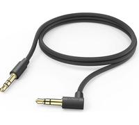 HAMA Câble auxiliaire jack 3,5 mm - jack 3,5 mm, fiche coudée à 90°, 1,0 m, noir (00201528)