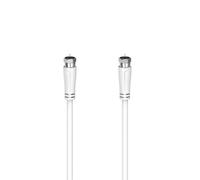 HAMA Câble d'antenne SAT 90dB F-F blanc 5,0m