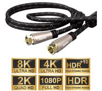 Hama Câble Coaxial TV 3 m 120dB 8K 4K Antenne F-Stecker HD TV
