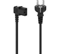 HAMA Câble d'alimentation, coudé, 3 pôles, noir, 5,0 m