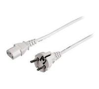 - Câble d'alimentation - power CEE 7/7 (M) pour power IEC 60320 C13 - 5 m - moulé - blanc