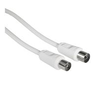 Hama Câble d'antenne blanc 3m coaxial mâle/coupleur 85dB 11905