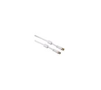HAMA Câble d'antenne, fiche coaxiale - prise coaxiale, doré, 3,0 m,