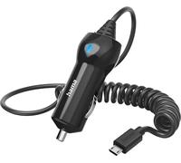 Hama Câble de charge pour voiture microUSB sw (noir)