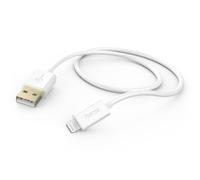 HAMA Câble de charge, USB-A - Lightning, 1,5 m, blanc (00125104)