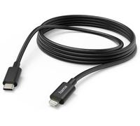 Hama Câble USB-C vers Lightning 3 m - Certifié MFi, Charge rapide Apple, Transfert 480 Mbit/s, Noir