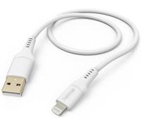 Hama Câble de charge 00201568 USB 2.0 USB-A vers Lightning 1,5 m blanc flexible