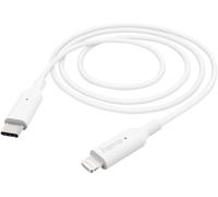 Hama Câble de charge USB USB 2.0 Connecteur Lightning , USB-C® mâle 1.00 m blanc 00201598