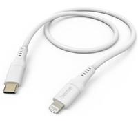 Hama Câble de charge 00201574 USB-C mâle vers Lightning 1,5 m USB 2.0 Blanc Flexible