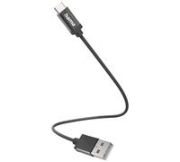 Hama Câble de charge USB USB 2.0 USB-A mâle, USB-C® mâle 0.20 m noir 00201600