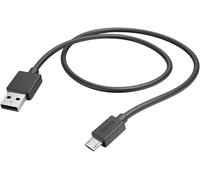Hama Câble de charge USB USB 2.0 USB-A mâle, USB-Micro-B mâle 1.00 m noir gaine en PVC 00201584