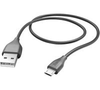 Hama Câble de charge USB USB 2.0 USB-A mâle, USB-Micro-B mâle 1.50 m noir gaine en PVC 00201586