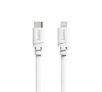 Hama Câble de charge USB USB 2.0 USB-C® mâle, Connecteur Lightning 3 m blanc 00201817