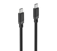Hama Câble de chargement, USB-C - USB-C, 60 W, 1 m, noir