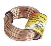 Hama - Câble de haut-parleur - fil dénudé pour fil dénudé - 20 m - transparent G