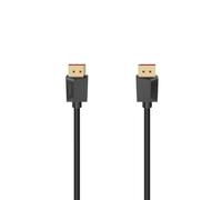Hama Câble DisplayPort vers DisplayPort, 2m, Garantie 10 ans, Ultra HD 8K, HDR, DP 2.1-40Gbit/s, 60 Hz HDR, Fiche Plaquée Or, Double blindage Noir