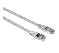 Hama Câble Ethernet RJ45 CAT 5e, 20m, Blindé, Réseau LAN, 100 Mhz Transmission ultra-rapide 1 Gbit/s, Compatible PC Console de jeux Routeur Box Internet Hub Smat TV, Gris