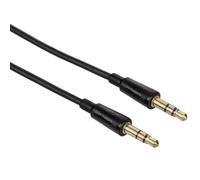 Hama Câble Fin AUX 3,5mm Jack pour Smartphone Tablette Lecteur MP3 Blanc 0,5 m