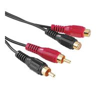 HAMA Câble Förl. 2xRCA-2xRCA 2 m, or 2xHa-2xHo, ST