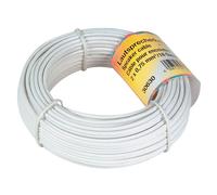 HAMA câble haut-parleur 2x0,75 mm2 25p Bulk blanc 10m