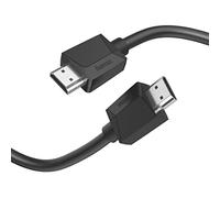 Hama Câble HDMI 4K Garantie 10 ans (Cable HDMI High Speed avec Ethernet, Cordon HDMI 4k 3m, mâle-mâle, Câble Ethernet HEC, Retour Audio, HDR, 18 Gbit/s, 600MHz, Résolution 4096x2160, Blindé) Noir