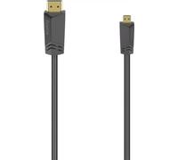 HAMA Câble HDMI Haute Vitesse Type A-D 4K 18 Gbit/s 1,5m Noir