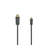 Hama Câble HDMI haute vitesse mâle type A – mâle type D (micro) Ethernet 1,5 m