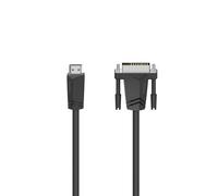Câble adaptateur Hama HDMI / DVI Fiche mâle HDMI-A, Fiche mâle DVI-D 18+1 pôles 1.50 m noir 00205018 Câble HDMI