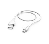 Hama Câble de charge USB USB 2.0 USB-A mâle, USB-Micro-B mâle 1.50 m blanc 00201587