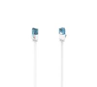 Câble RJ45 HAMA 10M Droit CAT6a Blanc